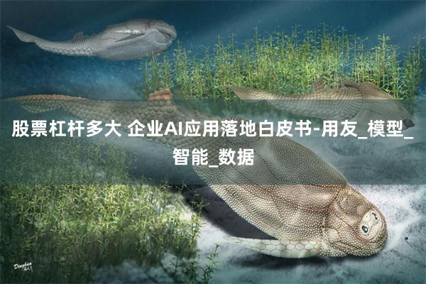 股票杠杆多大 企业AI应用落地白皮书-用友_模型_智能_数据